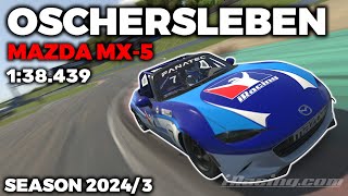 iRacing Guide MX5 Oschersleben  Hot Lap  Setup  138439 [upl. by Riordan736]