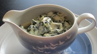 How To Make Homemade Creamed Kale Sauce Grønlangkål For Danish Summer Dishes [upl. by Heimer]