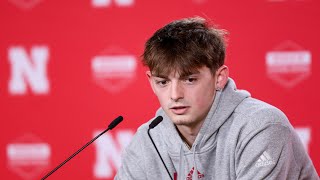 Nebraskas Connor Essegian full press conference from Oct 24 2024 [upl. by Grube423]