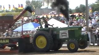 John Deere 4620 pulling Bedford 2012 part 1 Curtis Brothers [upl. by Bittner]