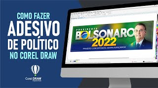 COMO FAZER ADESIVO DE POLÍTICO  ADESIVO BOLSONARO [upl. by Faina692]