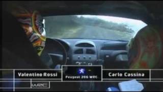 Valentino Rossi CrashesWRC Rally GB 2002 [upl. by Margery]