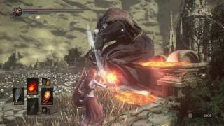 Dark Souls 3 Ringed City How to Get Past the Thousand Arrows Defeat Summon Archers Boss [upl. by Attenor207]