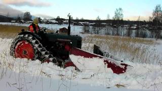 Bolinder Munktell 36 With Halftrack and Giant Snowplough FULL HD [upl. by Walt]