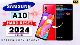 Without Pc 🔥 2024  Samsung A10 Hard Reset Without Pc 2024 ✅ Samsung A10 Restart Problem 2024 [upl. by Nosyk841]