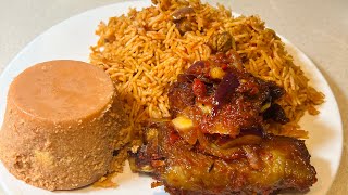 NIGERIAN JOLLOF RICE  SMOKY JOLLOF RICE RECIPE [upl. by Neelehtak]