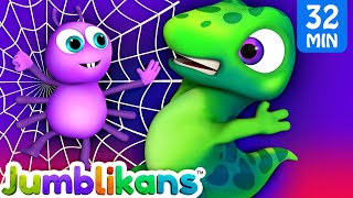 The Garden Friends Bugs Song with Jumblikans Dinosaurs  ChuChu TV Nursery Rhymes Collection [upl. by Kippie]