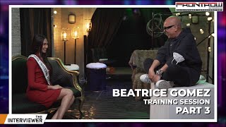 The Interviewer Presents Beatrice Gomez Training Session Part 3 [upl. by Thorbert]