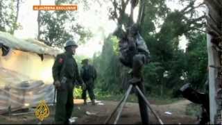 Myanmar continues to strike Kachin stronghold [upl. by Suzette]