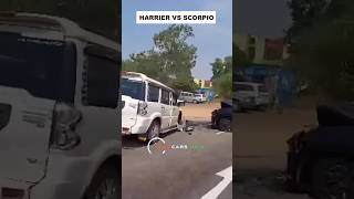 Scorpio vs harrier accident viral Video scorpio harrier shorts video accident [upl. by Aneeuq379]