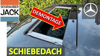 SchiebedachDemontage und Einstellung Mercedes W202 [upl. by Karlens142]