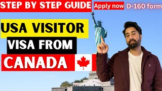 How to apply for US visa from Canada 2023  how to get US visa appointment early Full guide b1b2 [upl. by Cartwright813]