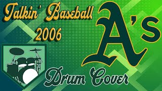 Terry Cashman Talkin Baseball Baseball amp The As Drum Cover [upl. by Touber]