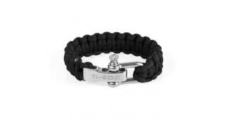 Must See Review TIEDC Handwoven Paracord Outdoor Survival Bracelet With Stainless Steel Shackle [upl. by Rumpf]