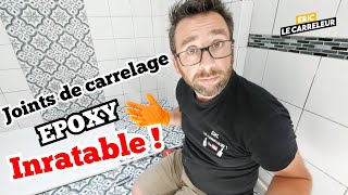 Comment faire des joints de carrelage EPOXY INRATABLE [upl. by Cirle]