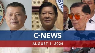 UNTV CNEWS  August 1 2024 [upl. by Nnyleuqaj]