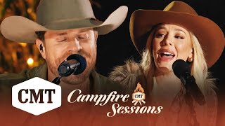 Dustin Lynch ft MacKenzie Porter “Thinking ‘Bout You”  CMT Campfire Sessions [upl. by Maze706]