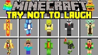 Minecraft TRY NOT TO LAUGH MOD  HARDEST TRY NOT TO LAUGH CHALLENGE  Modded MiniGame [upl. by Macdonell]