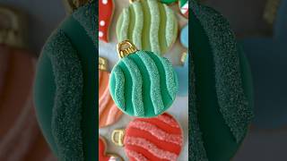 Ornament One☝🏼✨🎄 enlightenedbakery royalicing sugarcookies ornament christmas2024 [upl. by Olney]