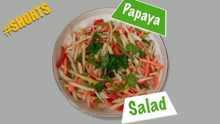 How to make Papaya Salad Thai Recipe at home shorts [upl. by Stelle426]