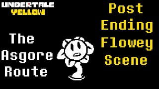 Undertale Yellow True Neutral Post Ending Flowey Scene NON CANON [upl. by Llenehs]