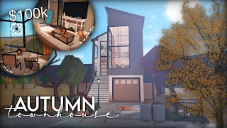 Bloxburg  Autumn Townhouse  100k  Speedbuild [upl. by Moir]