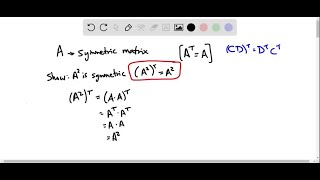 Let U and V denote the spaces of symmetric and skewsymmetric n × n matrices Show that dim U  dim… [upl. by Shore291]