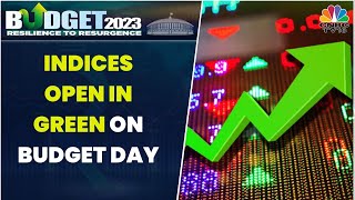 Nifty Opens Above 17700 Sensex Gains 300 Points All Eyes On FM Sitharamans Budget Speech [upl. by Ecam]