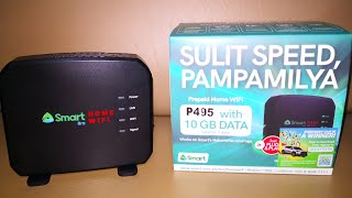 SMART Bro Home Prepaid WIFI  Unboxing  Speed Test SmartBroHomeWifi  Ann Rivera [upl. by Eineg]