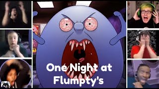 Gamers React to the First Jumpscare  One Night at Flumptys [upl. by Arlyn]