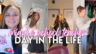 DAY IN THE LIFE OF A MIDDLE SCHOOL TEACHER  VLOG  LIVMJEV [upl. by Medin]