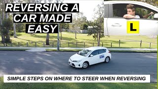 Where Should You Turn The Steering Wheel When Reversing  Driving Lessons Tutorial [upl. by Oswin]