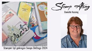 Stampin Up mijn gekregen swapjes van OnStage 2024 [upl. by Noeruat538]