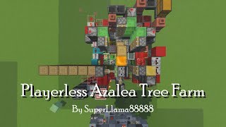 Fastest Playerless Azalea Tree Farm  Rooted Dirt Farm  MCBE [upl. by Ylrae]