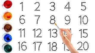 How to Write Numbers 123 For Nursery Kids  counting  1 to 20  1 to 100 [upl. by Stevenson]