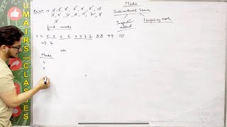 Mode calculation explanation on individual series by inspection and frequency table method class 11 [upl. by Cassilda]