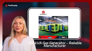 200 kVA Gas Generator  Reliable Manufacturer [upl. by Natale733]