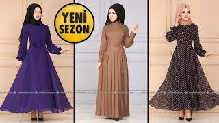 Yeni Sezon Modaselvim Büyük Beden Günlük Tesettür Elbise Modelleri 4 2021 KIŞ  Daily Dress [upl. by Ulrick]