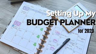 Setting Up My Budget Planner for 2023 gettingreadyfor2023 vlogmas2022 [upl. by Castara423]