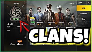 New CLAN System in PUBG MOBILE [upl. by Notsua]