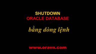 ORACLE SHUTDOWN DATABASE bằng lệnh trên SQLPLUS [upl. by Ellehsor620]