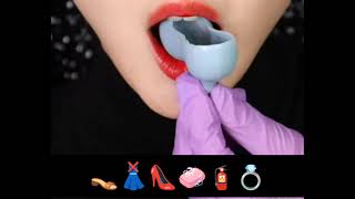 Asmr emoji food challenge Crchoaasmr discovery asmr [upl. by Uokes518]