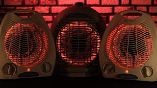 Extra Deep Triple Fan Heater Sounds with Metal Fan Noise For Easy Sleep [upl. by Naira]