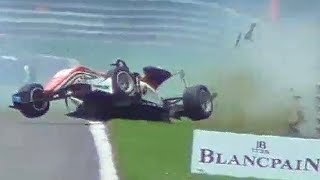 BIG CRASH Formula 3 European Championship at 24H of SpaFrancorchamps 2017 [upl. by Silrak]