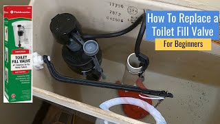 How to replace toilet fill valve  For Beginners [upl. by Eppesuig]