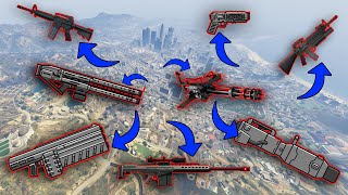 GTA 5  All Secret and Rare Weapon Locations Widowmaker Rail Gun Sniper Rifle amp more [upl. by Viccora]