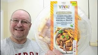 NEW MampS Chargrilled Chicken Tikka Masala Pasta  Limited Edition  Microwave Meal  Food Review [upl. by Frager320]