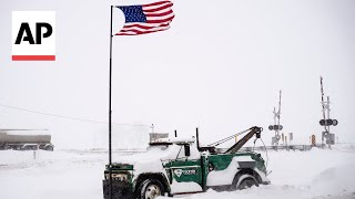 Iowa storm forces candidates to postpone events ahead of caucuses [upl. by Amerigo]