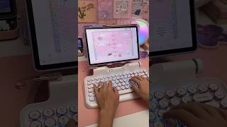 my clicky keyboards 😍 Samsung galaxy tab S9  penly digital planner  amazon finds  keyboard asmr [upl. by Atsylac]