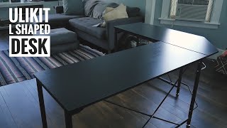 ULIKIT LShaped desk Build Best budget desk Ive ever used [upl. by Portwin]